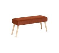 Créateur d'intérieur - Banquette Design Velours "Tess" 100cm Ambre