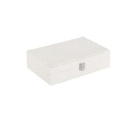 Atmosphera – Boîte à bijoux Loe bouclette blanc 28 x 19 cm