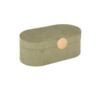 Atmosphera – Boîte à bijoux Enya – papier vert – 25-5x10 cm