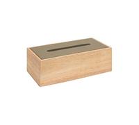 Boîte à Mouchoirs en Bois "Bonie" 27cm Kaki