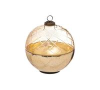 Créateur d'intérieur - Boîte Déco en Verre "Boule" 15cm Or