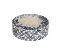 Créateur d'intérieur - Boîte Déco Ronde "Sheila" 25cm Gris
