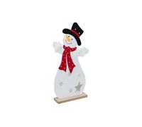 Créateur d'intérieur - Bonhomme de Neige Feutrine "LED" 37cm Blanc