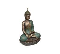 Créateur d'intérieur - Bouddha Vintage "Anju" 43cm Bleu & Bronze