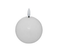Atmosphera Bougie boule à LED Molia 8 cm Blanc G