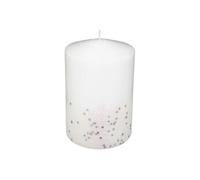 Créateur d'intérieur - Bougie Déco Paillettes Colorama 90g Blanc