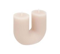 Atmosphera – Bougie en U «Demi» 400 g – Gris taupe