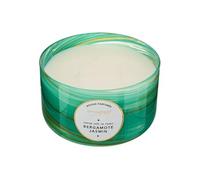Atmosphera Créateur d'intérieur - Bougie Parfumée Design "Wavy" 540g Bergamote & Jasmin Vert