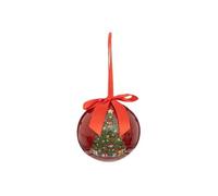 Créateur d'intérieur - Boule de Noël Déco "Soir de Noël" 10cm Rouge