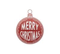 Atmosphera Créateur d'intérieur - Boule de Noël Merry Christmas 40cm Rouge