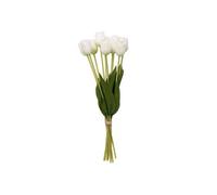 Bouquet de tulipes blanches H48cm