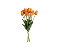 Atmosphera – Bouquet de fleurs artificielles Tulipes James 48 cm Orange 10 tulipes