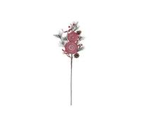 Atmosphera Créateur d'intérieur - Branche de Fleurs "2 Sucettes" 75cm Vert & Rouge