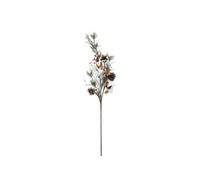 Branche Déco de Noël ""Coton & Baies"" 78cm Multicolore