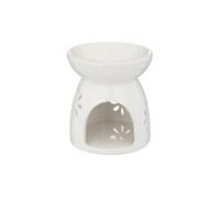 Atmosphera Créateur d'intérieur - Brûle-Parfum en Céramique "Izor" 10cm Blanc BLANC G