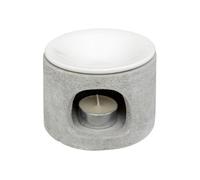Brûle-parfum ""Olioa"" ciment 11x7cm - Atmosphera Créateur d'intérieur