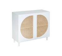 Atmosphera – Buffet 2 portes « Cabras » 94x86 cm blanc