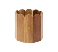 Cache pot pétale ""The floral"" D18cm marron - Atmosphera createur d'interieur
