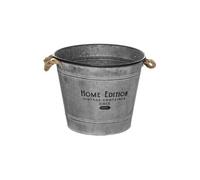 Atmosphera – Cache-pot en fer design "Zinc" 38 cm Gris