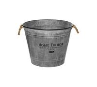 Créateur d'intérieur - Cache-Pot en Fer Design "Zinc" 49cm Gris