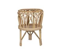 Atmosphera – Cache-pot sur pied en rotin « Carmen » 39 cm – Beige
