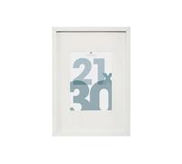 Atmosphera Cadre photo Manu – Blanc – 21 x 30 cm