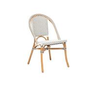 Atmosphera - Chaise Trecia en rotin 48x56cm Blanc