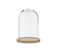 Atmosphera – Cloche décorative en verre « Shine » 26 cm Naturel