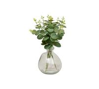 Atmosphera Créateur d'intérieur - Composition Eucalyptus Artificiel & Vase "Urice" 35cm Vert