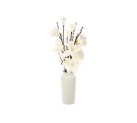 Créateur d'intérieur - Composition Florale Avec Vase "Magnolia" 73cm Blanc