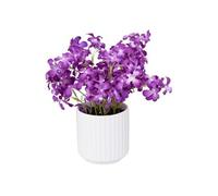 Créateur d'intérieur - Composition Florale & Vase "Violette" 27cm Violet