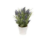 Composition florale Artificielle Prov Lavande 35 cm Pot en Grès - Atmosphera Créateur d'intérieur
