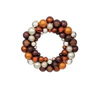 Atmosphera Créateur d'intérieur - Couronne Boule de Noël 35cm Marron