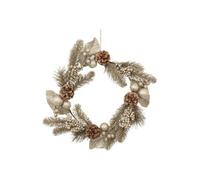 Créateur d'intérieur - Couronne de Noël Pomme de Pin 40cm Or