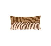 Créateur d'intérieur - Coussin Déco Brodé "Hary" 35x75cm Marron