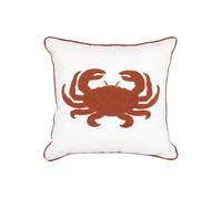 Créateur d'intérieur - Coussin Déco Brodé "Océania" 45x45cm Blanc