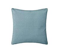 Atmosphera - Coussin Motifs Otto en coton - Bleu canard - 38 x 38 cm