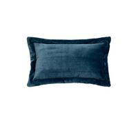 Créateur d'intérieur - Coussin Déco Flanelle "Cuddly" 38x58cm Bleu Egéen