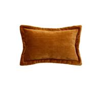 Créateur d'intérieur - Coussin Déco Flanelle "Cuddly" 38x58cm Jaune Cumin