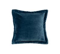 Créateur d'intérieur - Coussin Déco Flanelle "Cuddly" 53x53cm Bleu Egéen