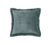 Créateur d'intérieur - Coussin Déco Flanelle "Cuddly" 53x53cm Bleu Givré