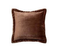 Atmosphera Créateur d'intérieur - Coussin Déco Flanelle "Cuddly" 53x53cm Marron Marron G