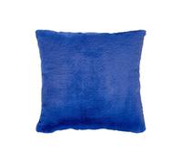 Atmosphera Créateur d'intérieur - Coussin Déco Imitation Fourrure "Disso" 45x45cm Bleu Indigo Bleu G