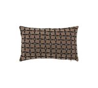 Atmosphera - Coussin Diamant 50x30cm Jacquard Graphique Marron