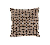 Créateur d'intérieur - Coussin Déco Jacquard "Diamant" 40x40cm Marron