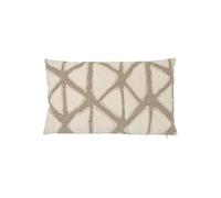 Créateur d'intérieur - Coussin Déco Jacquard "Dune" 25x50cm Beige