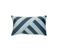 Atmosphera createur d'interieur - Samtkissen nelya blau 30x50cm