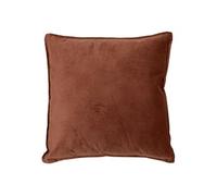Créateur d'intérieur - Coussin Déco Uni "Lilou" 55x55cm Marron Tonka
