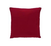 Coussin déhoussable coton rouge 38x38cm - Atmosphera createur d'interieur