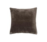 Créateur d'intérieur - Coussin en Flanelle Uni "Ollis" 38x38cm Gris Foncé